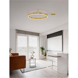Obrázek pro produkt Stropní svítidlo MOTIF LED stropní svítidlo mosazný hliník 3000K IP20 48W 220-240V stmívatelné - NOVA LUCE