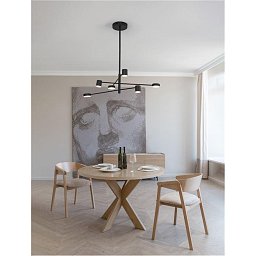Obrázek pro produkt Závěsné svítidlo NORDIK černé železo a akryl LED 36W 3000K L103 H65 stmívatelné - NOVA LUCE
