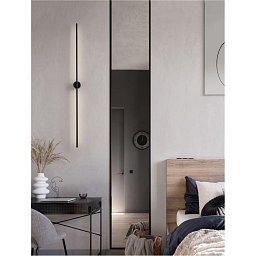 Obrázek pro produkt Nástěnné svítidlo ADEN LED 20W 3000K hliník černá - NOVA LUCE