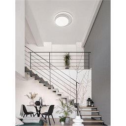 Obrázek pro produkt Stropní svítidlo ODREY stropní svítidlo bílá ocel, akryl, hliník LED 30W eaglerise driver - NOVA LUCE