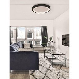 Obrázek pro produkt Stropní svítidlo NODI černý hliník a akryl LED 30W 230V 3000K IP20 - NOVA LUCE
