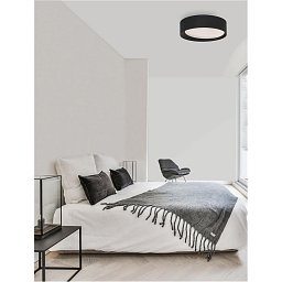 Obrázek pro produkt Stropní svítidlo OBY černý hliník a akryl LED 30W 230V 3000K IP20 stmívatelné - NOVA LUCE