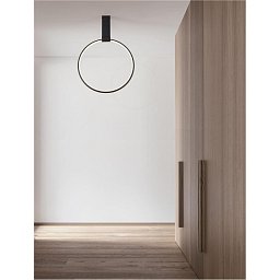 Obrázek pro produkt Stropní svítidlo GARVE černá ocel+hliník LED 30W stmívatelné - NOVA LUCE