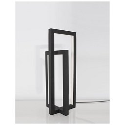 Obrázek pro produkt Stolní lampa ZESIRO černý hliník a akryl vypínač na těle LED 12W 24V 3000K IP20 stmívatelné - NOVA LUCE