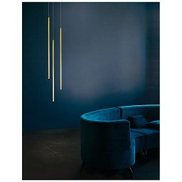 Obrázek pro produkt Závěsné svítidlo ELETTRA mosazný zlatý hliník LED 5W 230V 3000K IP20 - NOVA LUCE