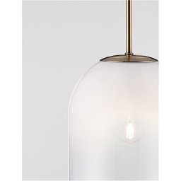 Obrázek pro produkt Závěsné svítidlo CHRYSI mosazný zlatý kov a bílé sklo s přechody G9 1x5W 230V IP20 bez žárovky - NOVA LUCE