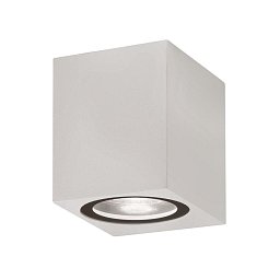Obrázek pro produkt Venkovní nástěnné svítidlo NERO hliník bílé skleněný difuzor GU10 1x7W 220-240V IP54 bez žárovky světlo dolů - NOVA LUCE