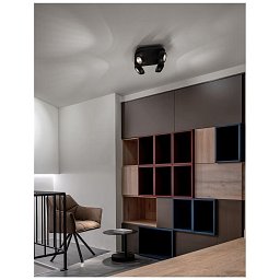 Obrázek pro produkt Bodové svítidlo GON černý hliník LED 4x5W 230V 3000K IP20 - NOVA LUCE