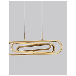 Obrázek pro produkt Závěsné svítidlo ARTE zlatý hliník a akryl LED 50W 230V 3000K IP20 stmívatelné - NOVA LUCE