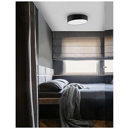 Obrázek pro produkt Stropní svítidlo MAGGIO černý hliník matný bílý akrylový difuzor LED 60W 230V 3000K IP20 - NOVA LUCE