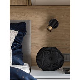 Obrázek pro produkt Bodové svítidlo POGNO černá a zlatý hliník GU10 1x10W IP20 220-240V bez žárovky - NOVA LUCE