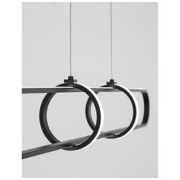 Obrázek pro produkt Závěsné svítidlo ARTE matný černý hliník a akryl LED 31.2W 230V 3000K IP20 stmívatelné - NOVA LUCE