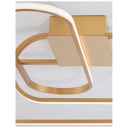 Obrázek pro produkt Stropní svítidlo ARTE zlatý hliník a akryl LED 38.4W 230V 3000K IP20 stmívatelné - NOVA LUCE