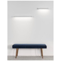 Obrázek pro produkt Nástěnné svítidlo LINE bílý hliník a akryl LED 12W 230V 3000K IP20 - NOVA LUCE