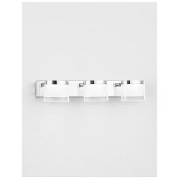 Obrázek pro produkt Nástěnné svítidlo nad zrcadlo SABIA chrom hliník a akryl LED 15W 220-240V 3000K IP44 - NOVA LUCE