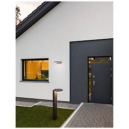 Obrázek pro produkt Venkovní nástěnné svítidlo POSEN antracitový hliník a akrylový difuzor LED 10W 3000K 200-240V 113st. IP65 - NOVA LUCE