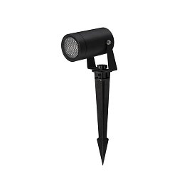 Obrázek pro produkt Venkovní svítidlo s bodcem DESTRY černý hliník a čiré sklo plástvový difuzor proti oslnění GU10 1x10W 220-240V bez žárovky IP54 - NOVA LUCE