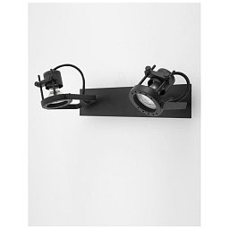 Obrázek pro produkt Bodové svítidlo SALVA černý kov GU10 2x10W 230V IP20 bez žárovky - NOVA LUCE