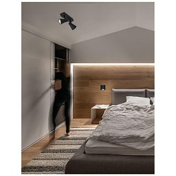 Obrázek pro produkt Bodové svítidlo DUBLIN černý kov GU10 2x10W 230V IP20 bez žárovky - NOVA LUCE