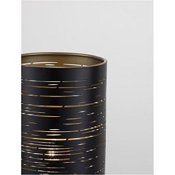 Obrázek pro produkt Stolní lampa ZANE černá zvenku zlatý kov uvnitř E14 1x5W 230V IP20 bez žárovky - NOVA LUCE