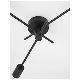 Obrázek pro produkt Stropní svítidlo GRANSO černý kov E27 3x12W 230V IP20 bez žárovky - NOVA LUCE