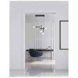 Obrázek pro produkt Závěsné svítidlo CAYO opálové sklo a akryl mosaz a černý hliník LED 20W 230V 3000K IP20 - NOVA LUCE