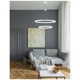 Obrázek pro produkt Závěsné svítidlo EMPATIA bílý hliník a akryl LED 108W 230V 3000K IP20 stmívatelné - NOVA LUCE