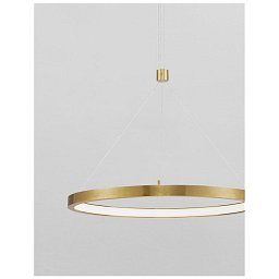 Obrázek pro produkt Závěsné svítidlo EMPATIA zlatý mosazný hliník a akryl LED 35W 230V 3000K IP20 stmívatelné - NOVA LUCE