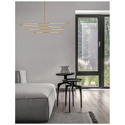 Obrázek pro produkt Závěsné svítidlo RACCIO zlatý kov a akryl LED 40W 230V 3000K IP20 stmívatelné - NOVA LUCE
