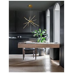 Obrázek pro produkt Závěsné svítidlo RACCIO zlatý kov a akryl LED 56W 230V 3000K IP20 stmívatelné - NOVA LUCE