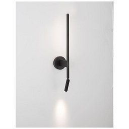 Obrázek pro produkt Nástěnné svítidlo HANDY černý hliník a akryl nastavitelné/rotační - vypínač na těle LED Samsung 230V 3000K osvětlení 6W čtecí lampička 3W IP20 - NOVA LUCE