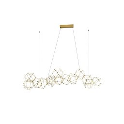 Obrázek pro produkt Závěsné svítidlo NEBULA zlatý kov LED 67.2W 230V 3000K IP20 - NOVA LUCE