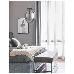 Obrázek pro produkt Závěsné svítidlo HECTOR chromovaný kov kouřové šedé sklo E27 1x12W 230V IP20 bez žárovky - NOVA LUCE