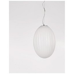 Obrázek pro produkt Závěsné svítidlo HECTOR chromovaný kov opálové sklo E27 1x12W 230V IP20 bez žárovky - NOVA LUCE
