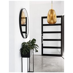 Obrázek pro produkt Závěsné svítidlo LAVA zlatý kov ručně vyrobené zlaté sklo E27 1x12W 230V IP20 bez žárovky - NOVA LUCE