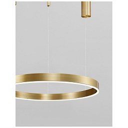 Obrázek pro produkt Závěsné svítidlo MOTIF zlatý mosazný hliník a akryl LED 40W 230V 3000K IP20 stmívatelné - NOVA LUCE