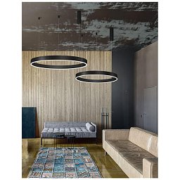 Obrázek pro produkt Závěsné svítidlo MOTIF černý hliník a akryl LED 55W 230V 3000K IP20 stmívatelné - NOVA LUCE