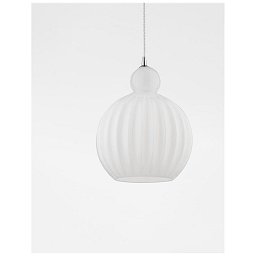Obrázek pro produkt Závěsné svítidlo ODELL chromovaný hliník opálové sklo E27 1x12W 230V IP20 bez žárovky - NOVA LUCE