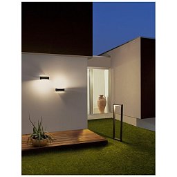 Obrázek pro produkt Venkovní nástěnné svítidlo VOLVER černý litý hliník akrylový difuzor LED 7W 3000K 220-240V 150st. IP54 - NOVA LUCE
