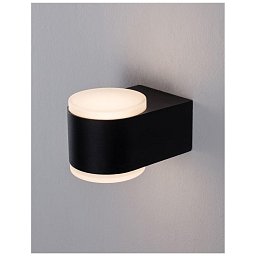 Obrázek pro produkt Venkovní nástěnné svítidlo NUS černý hliník a akrylový difuzor LED 2x4W 3000K 100-240V 120st. IP54 světlo nahoru a dolů - NOVA LUCE