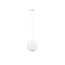 Obrázek pro produkt Závěsné svítidlo NEVOSO opálové sklo a bílý kov E27 1x12W 230V IP20 bez žárovky - NOVA LUCE