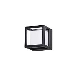 Obrázek pro produkt Venkovní nástěnné svítidlo AGOSTO černý hliník a akrylový difuzor LED 6W 3000K 100-240V 120st. IP54 - NOVA LUCE
