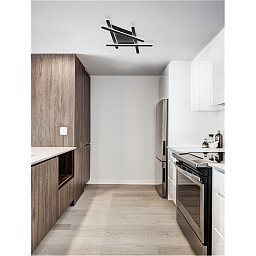 Obrázek pro produkt Stropní svítidlo WILLOW černá ocel a akryl Dx78.3x50x5.6cm LED 60W stmívatelné - NOVA LUCE