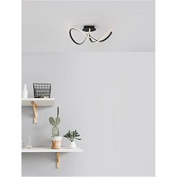 Obrázek pro produkt Stropní svítidlo AMARA černý hliník a akryl LED 23W 230V 3000K IP20 - NOVA LUCE