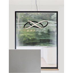 Obrázek pro produkt Závěsné svítidlo AMARA černý hliník a akryl LED 28W 230V 3000K IP20 - NOVA LUCE