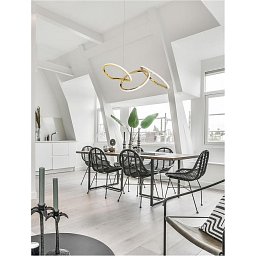 Obrázek pro produkt Závěsné svítidlo GIRISH zlatá nerez ocel a akryl LED 40W 230V 3000K IP20 stmívatelné - NOVA LUCE