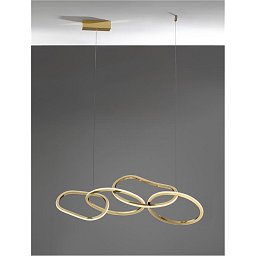 Obrázek pro produkt Závěsné svítidlo GIRISH zlatá nerez ocel a akryl LED 50W 230V 3000K IP20 stmívatelné - NOVA LUCE