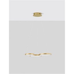 Obrázek pro produkt Závěsné svítidlo MAGNUS mosazný zlatý hliník a akryl LED 28W 230V 3000K IP20 stmívatelné - NOVA LUCE