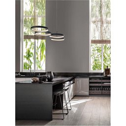 Obrázek pro produkt Závěsné svítidlo MAGNUS černý hliník a akryl LED 41W 230V 3000K IP20 stmívatelné - NOVA LUCE