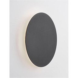 Obrázek pro produkt Nástěnné svítidlo CYRCLE černý hliník a akryl LED 12W 230V 3000K IP20 - NOVA LUCE
